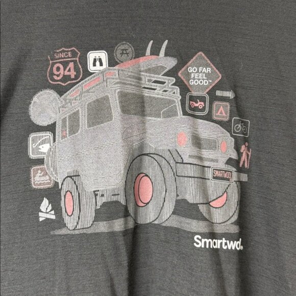 Smartwool Black Graphic Men's T-Shirt Size Large - Picture 2 of 7